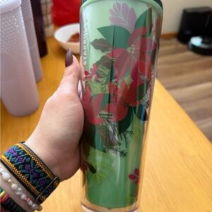 Starbucks 2021 Christmas Poinsettia Color Change Tumbler